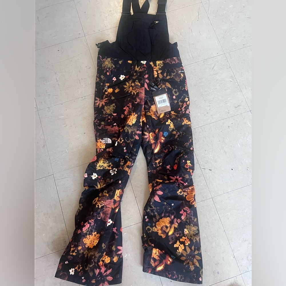 North face Floral Snow Bib Pants